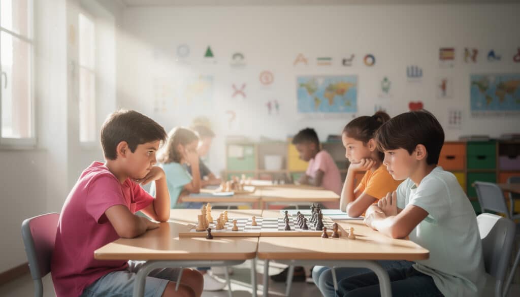 el ajedrez escolar en albacete promueve el desarrollo del pensamiento lógico y habilidades estratégicas entre los jóvenes, fomentando su crecimiento intelectual y académico.