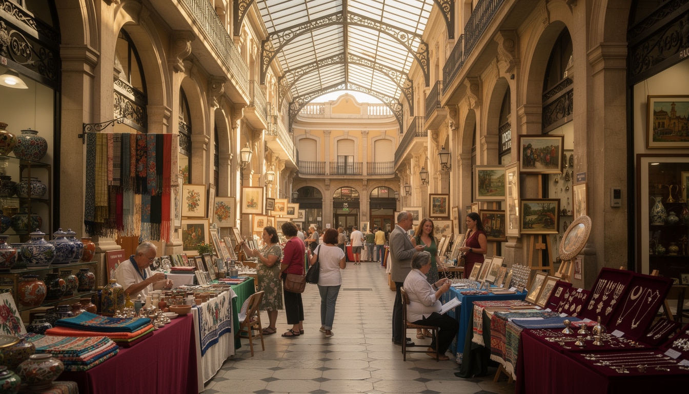 descubre el talento creativo local en el mercado de artesanía del pasaje de lodares, donde las tradiciones y la innovación se unen en piezas únicas hechas a mano.