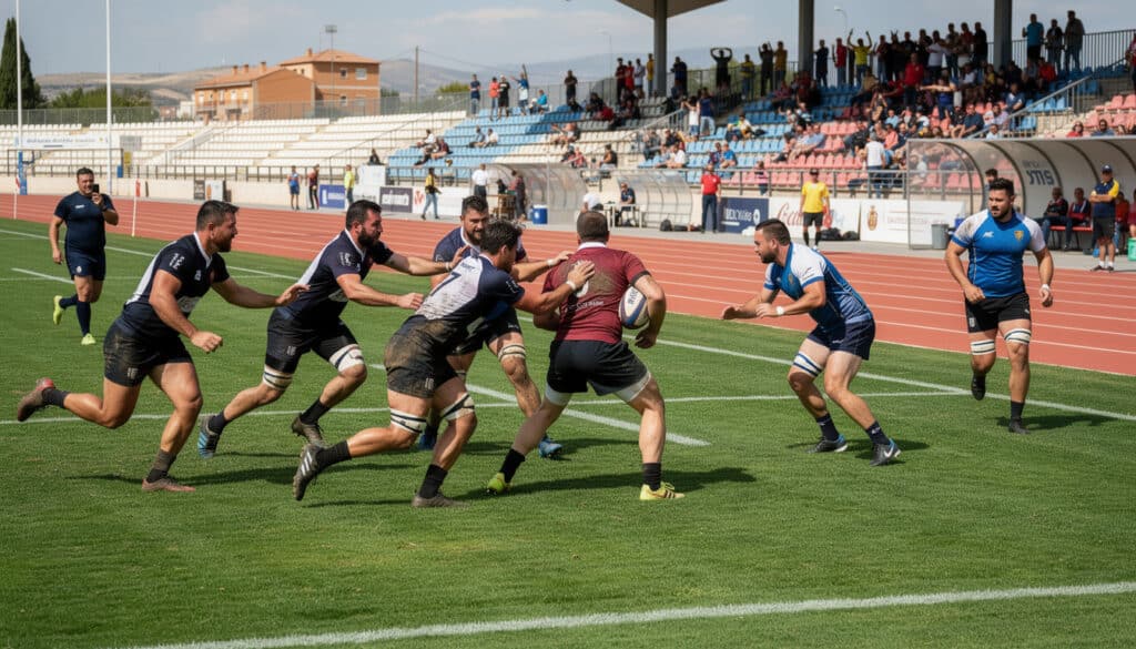 el rugby albacete fomenta los valores de trabajo en equipo, disciplina y respeto en el estadio de atletismo, promoviendo la unión y el espíritu deportivo en la comunidad local.