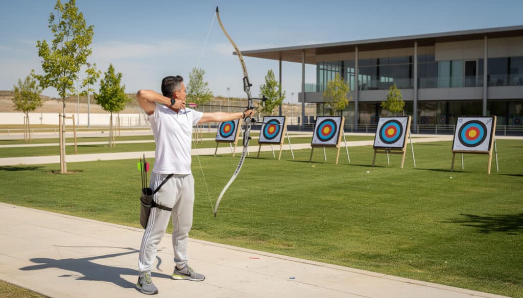practica tiro con arco en albacete en las instalaciones municipales, un lugar ideal para disfrutar de este deporte al aire libre con seguridad y comodidad.
