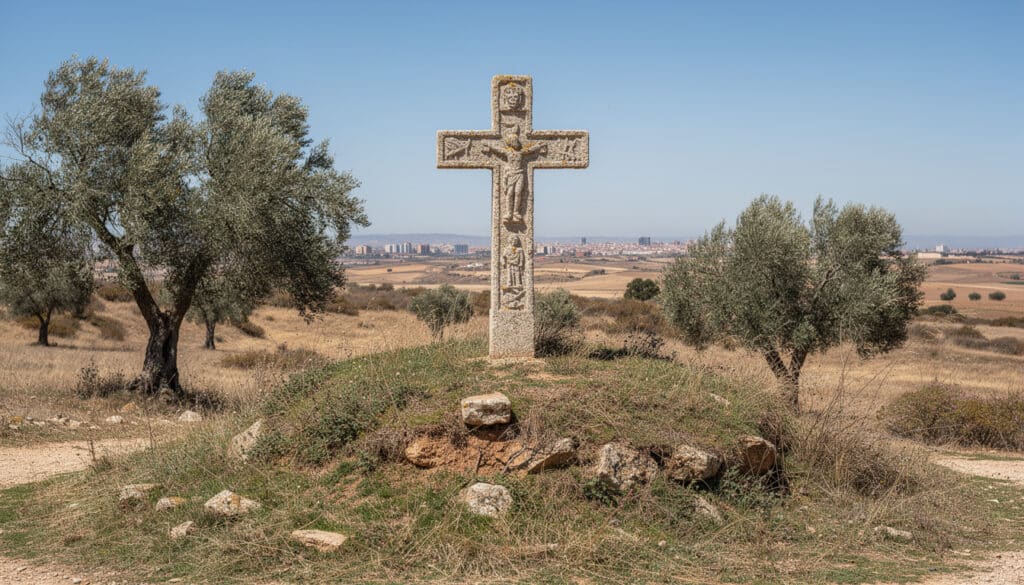 la cruz de término de albacete marcaba los límites de la ciudad en la antigüedad, simbolizando la frontera histórica y cultural de la localidad.
