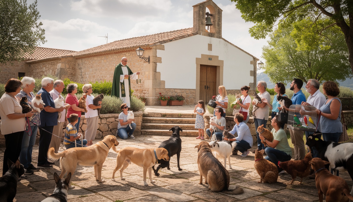 la ermita de san antón en albacete celebra la tradicional bendición de los animales, un evento lleno de fe y devoción que reúne a la comunidad local.