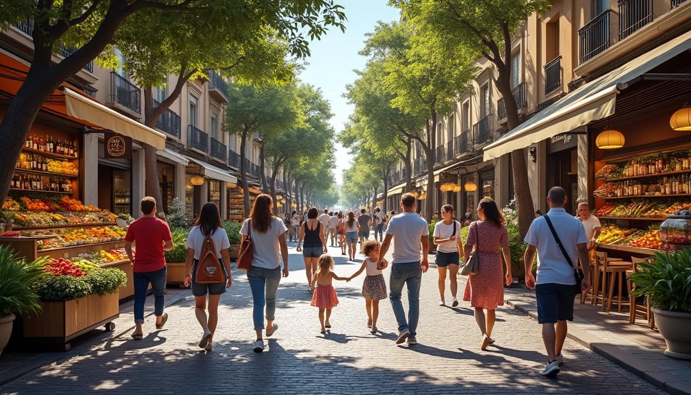 la peatonalización de la calle ancha impulsa la actividad del pequeño comercio en el centro urbano, mejorando la accesibilidad y el ambiente para residentes y visitantes.