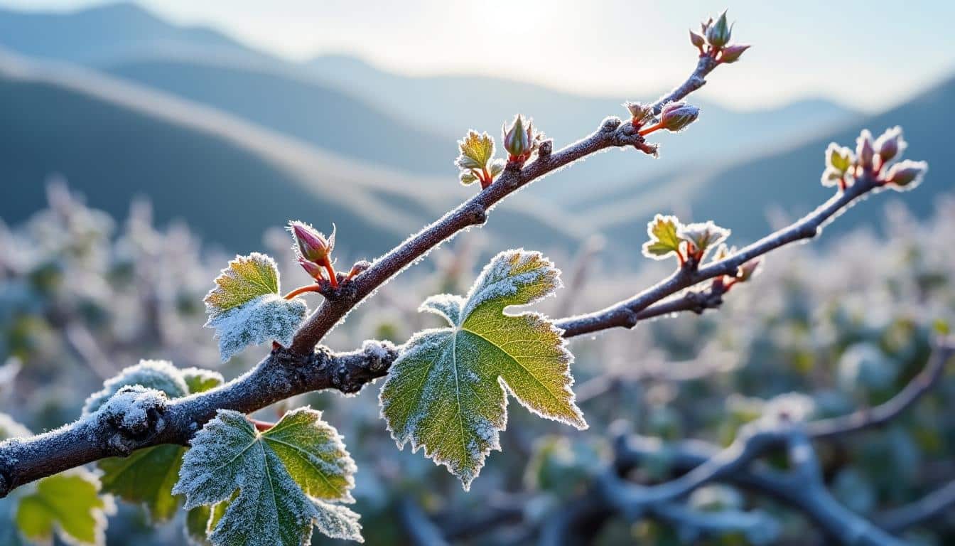 las heladas tardías de primavera representan una amenaza para la producción de las viñas locales, afectando la cosecha y la calidad de la uva.