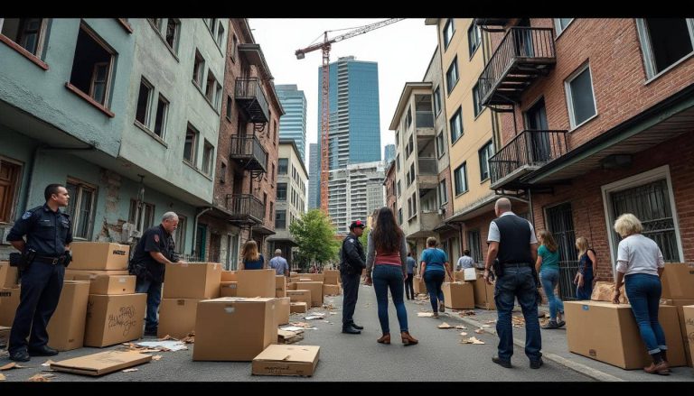 la agresiva gentrificación en los barrios periféricos desplaza sistemáticamente a las familias de bajos ingresos, transformando comunidades y generando desigualdad social.