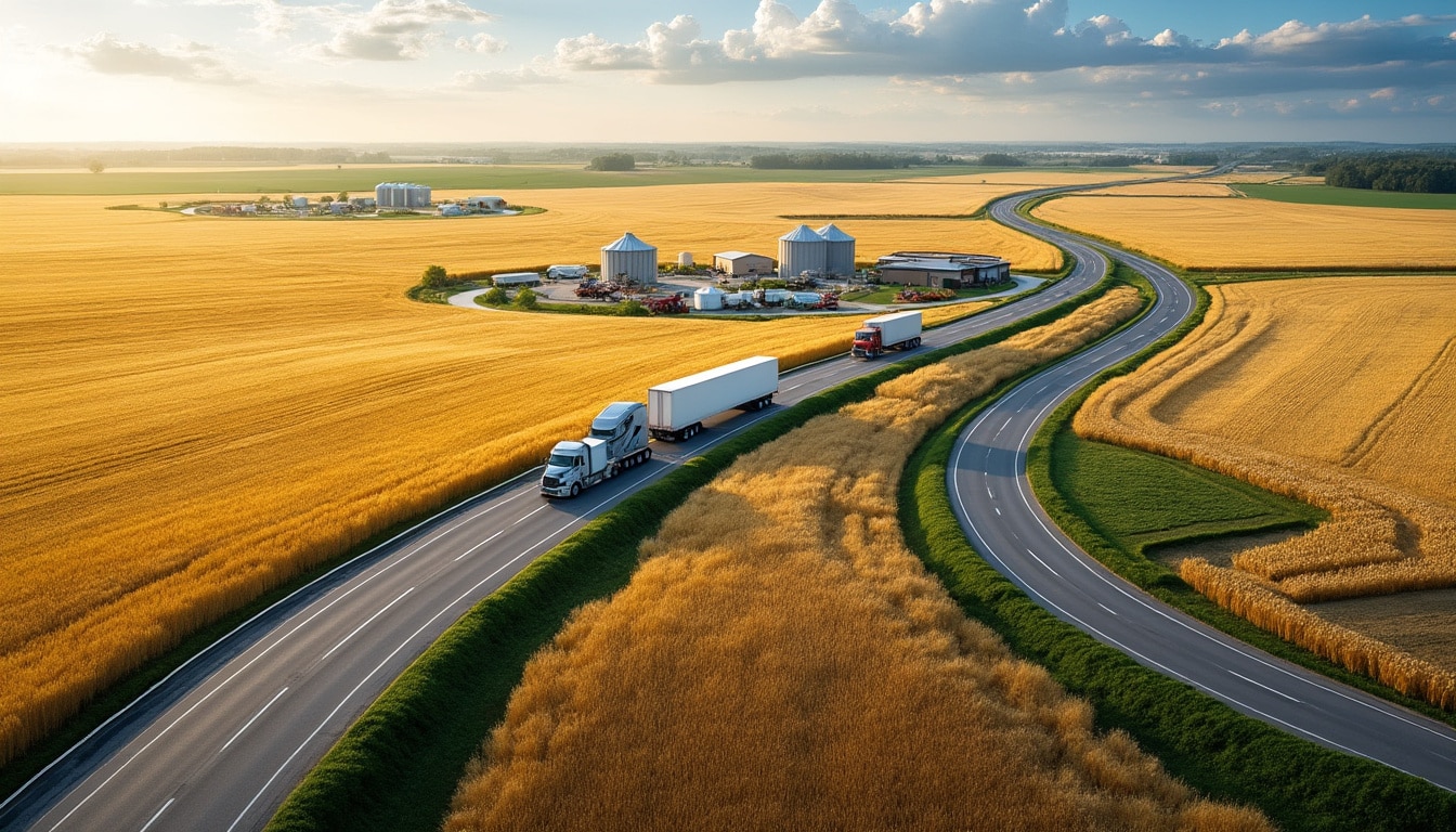 la amplia red de carreteras autonómicas facilita la conexión eficiente entre los centros de producción agrícola y las principales vías de transporte.
