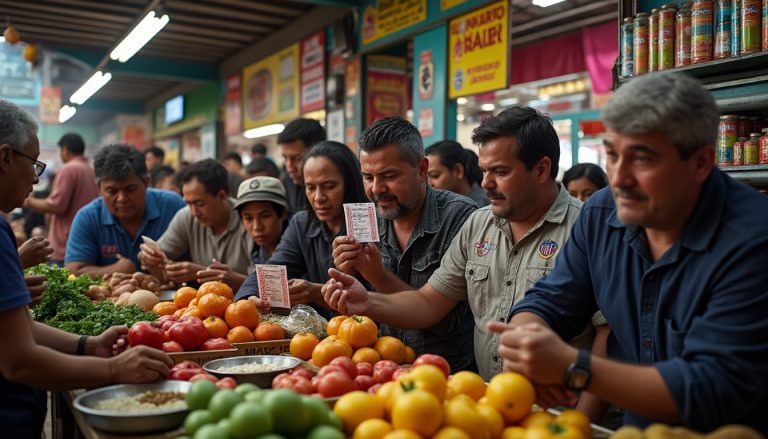 la supersticiosa peña del mercado central confirma semanalmente sus costosas apuestas múltiples con un fuerte componente religioso, combinando tradición y pasión por el juego.