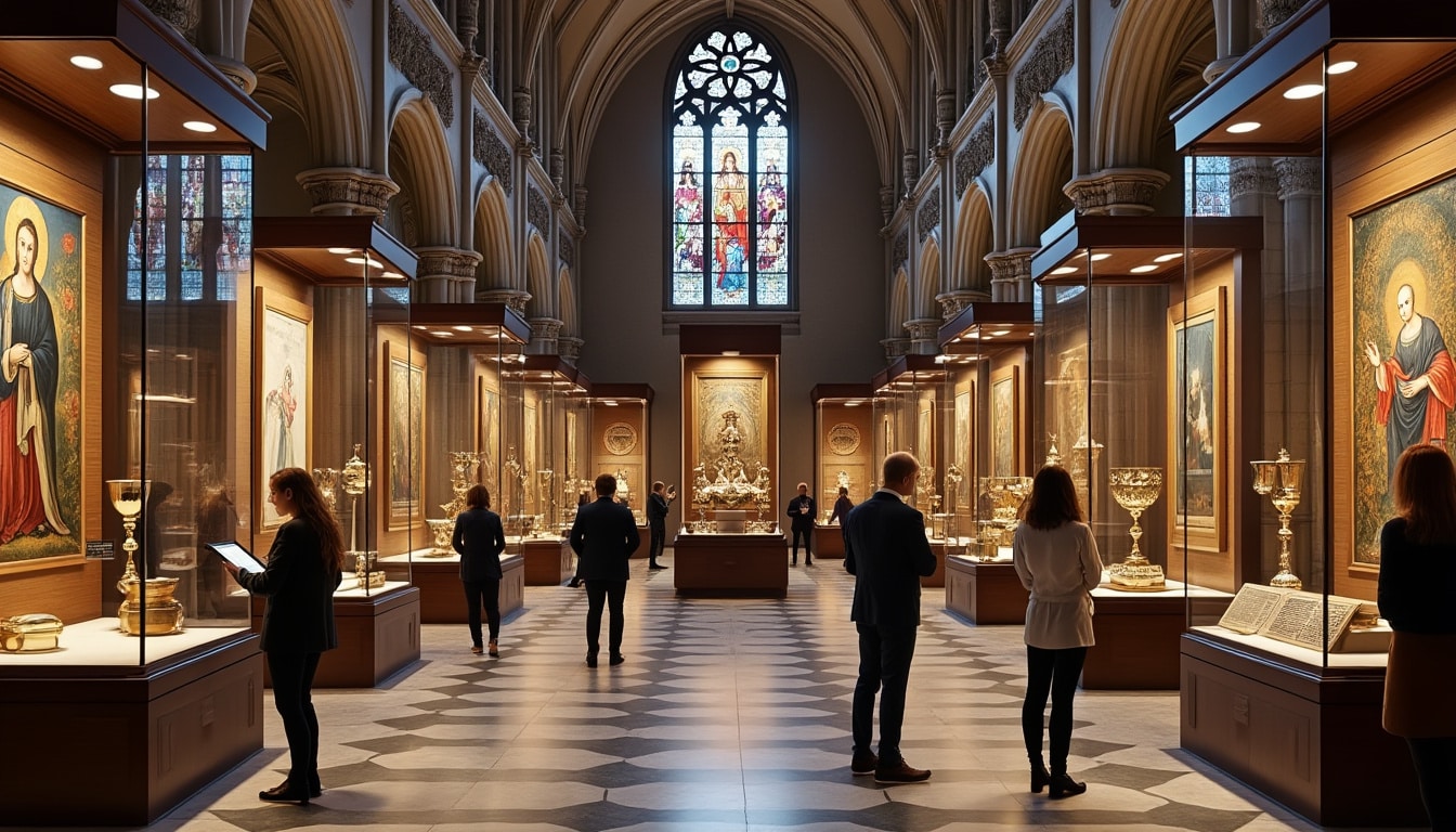 la valiosa exposición de arte sacro de la diócesis atrae a investigadores académicos interesados en la historia de la iglesia, ofreciendo una oportunidad única para el estudio y la apreciación de este patrimonio religioso.
