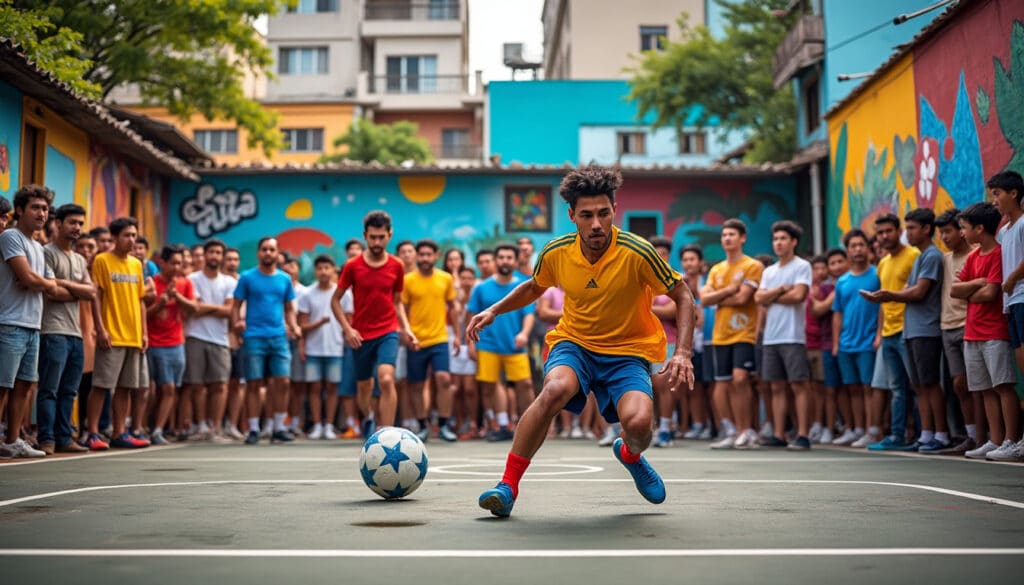 las ligas competitivas de fútbol sala en barrios fomentan la unidad y fortalecen el tejido social fragmentado de los distritos mediante el deporte y la amistad.