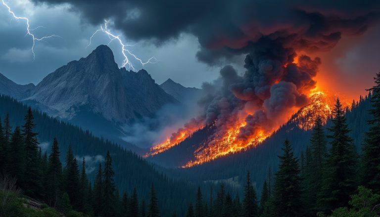 las tormentas eléctricas de verano en la sierra causan incendios forestales peligrosos, poniendo en riesgo el medio ambiente y la seguridad.